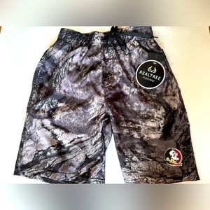 Real Tree fishing Florida State Seminoles swim trunks men’s size small NWT